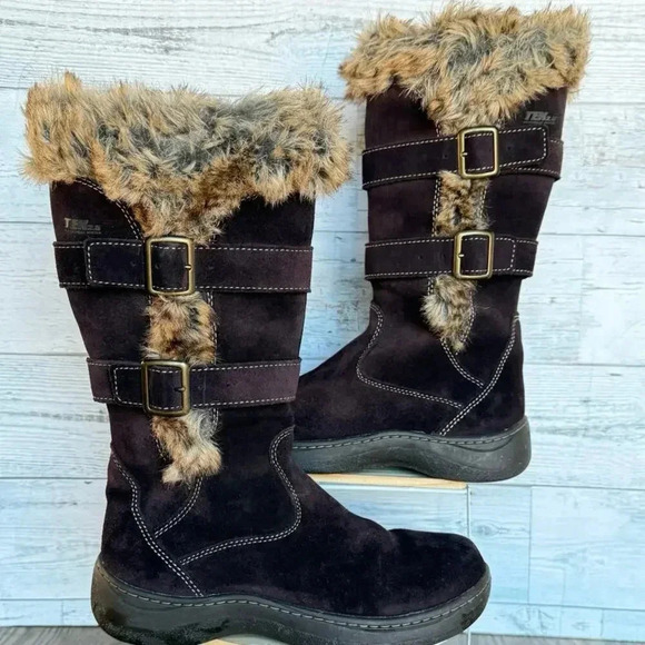 L.L. Bean Women's Waterproof Nordic Casual Boots Size 6M Brown - Picture 2 of 12